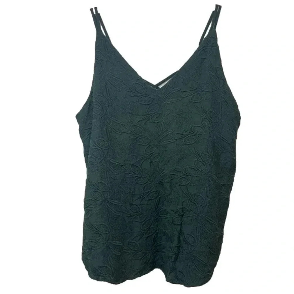 Loft Floral Embroidered Tank